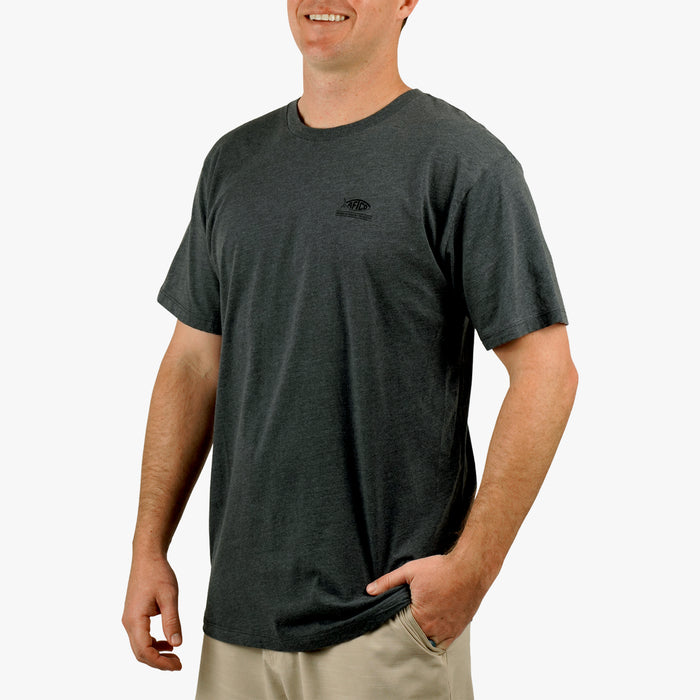 Charcoal Heather $Model is 6'1" 190lbs Size L$