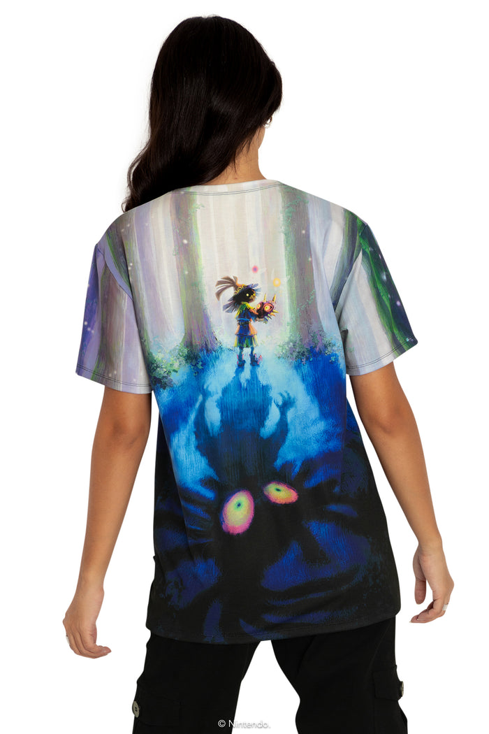 BlackMilk Clothing x Nintendo The Legend Of Zelda - Skull Kid Boyfriend Tee - The Legend of Zelda Merchandise - Collaboration apparel - Licenced.