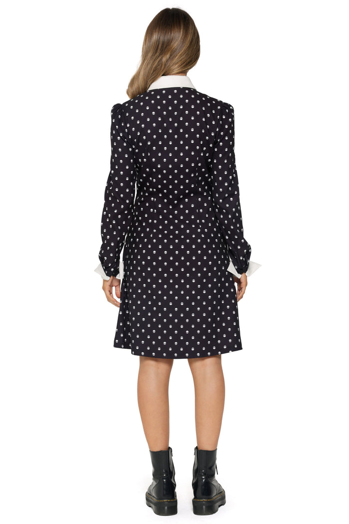 Skully Dot Long Sleeve Dress