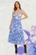 Skvader Among The Flowers Sheer Midaxi Dress