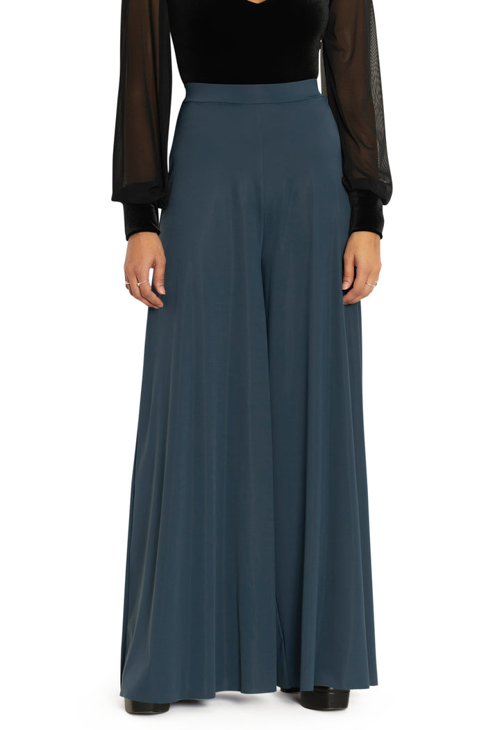 BlackMilk Clothing - Sleek Teal Palazzo Pants