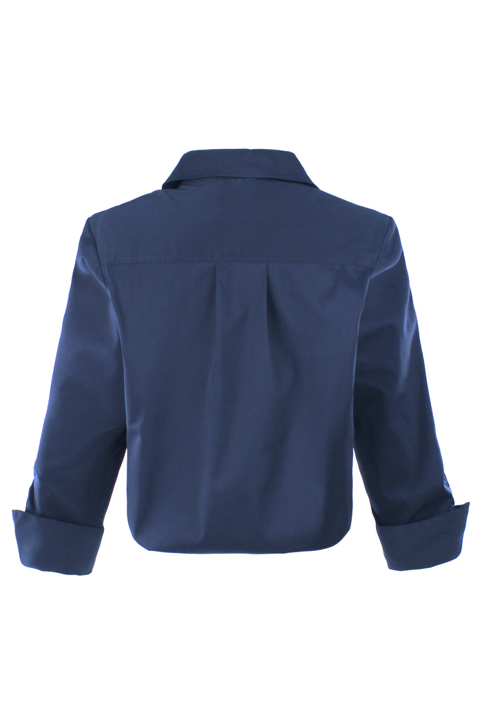 Blue shirt on a white background