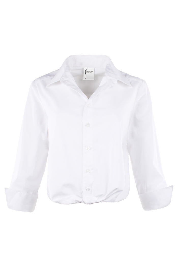 White shirt on a white background