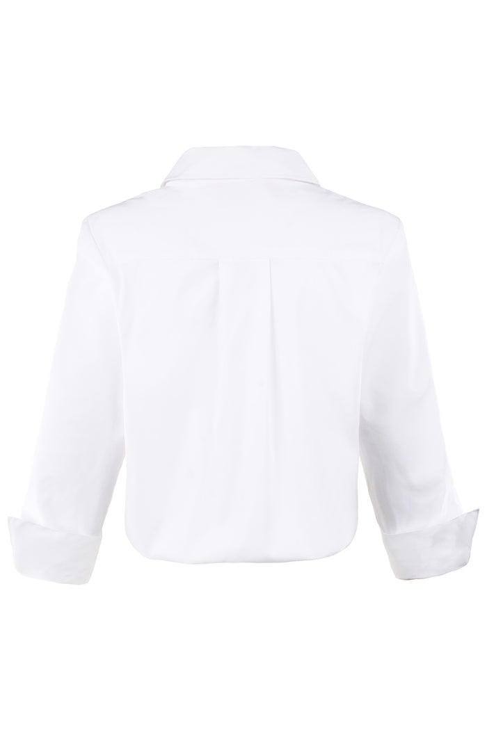 White shirt on a white background