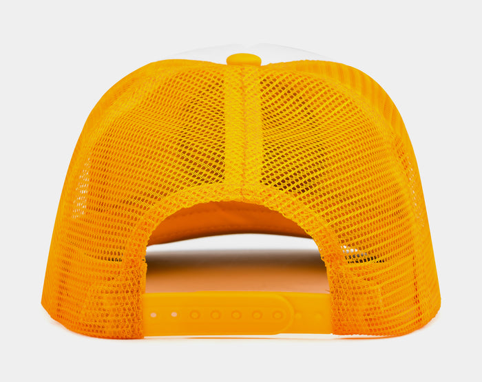 Smiley Face Trucker Mens Hat (Yellow)