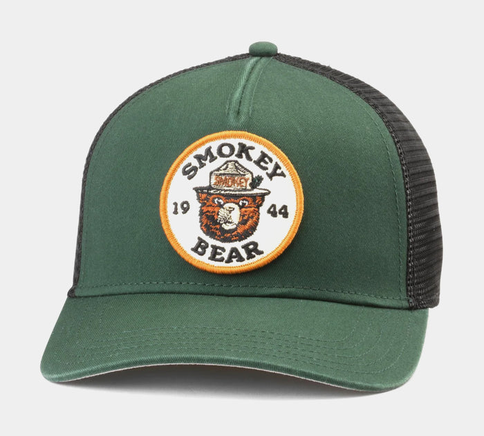 Smokey Bear Snapback Mens Hat (Green/Tan)