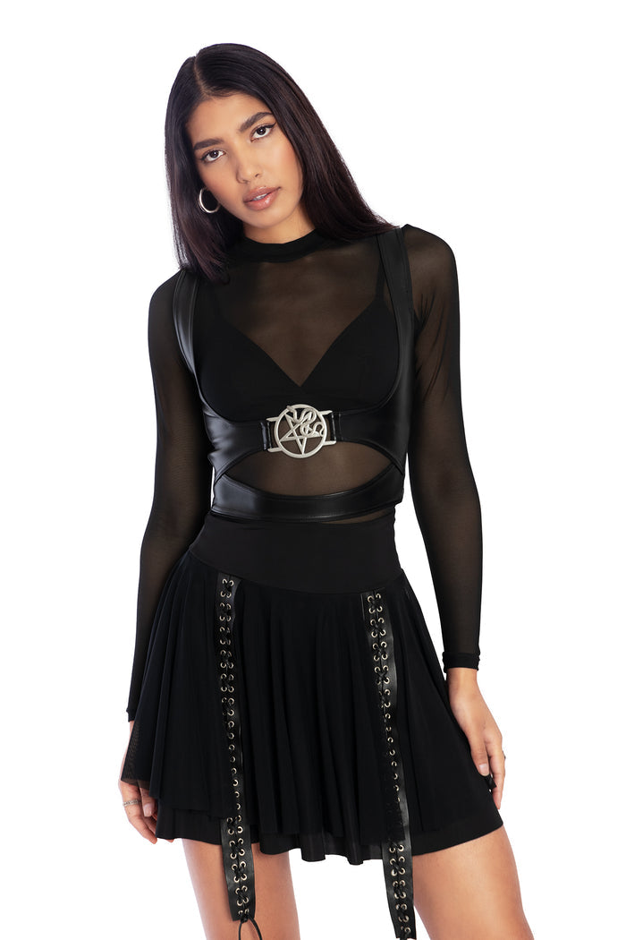BlackMilk Clothing - Snake Magic Underbust Corset