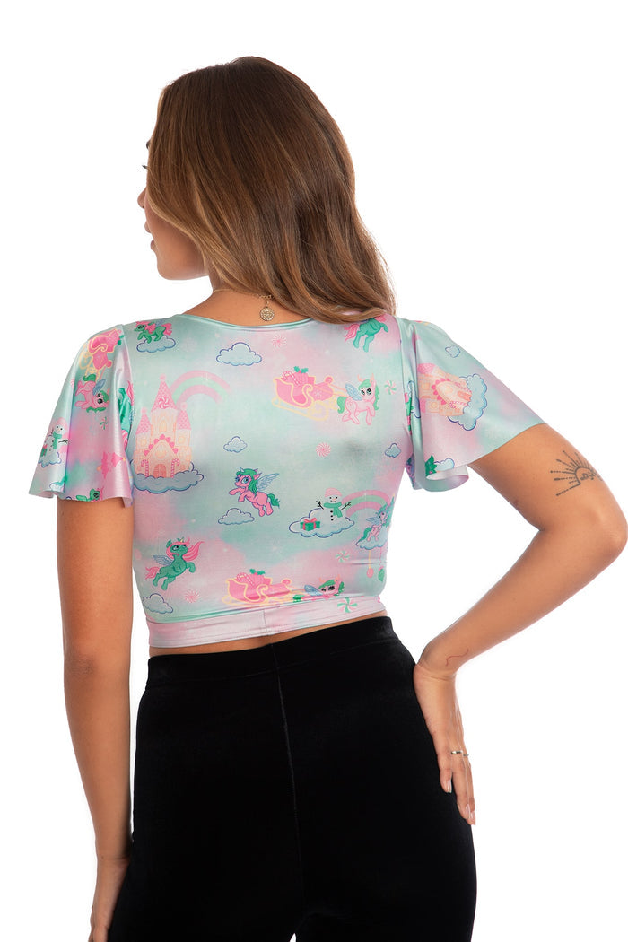 BlackMilk Clothing - Christmas Collection - Wreck The Halls - So Christmas I Could Puke Top