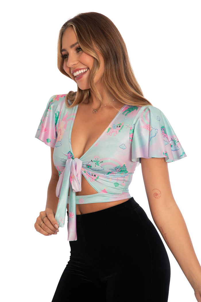 BlackMilk Clothing - Christmas Collection - Wreck The Halls - So Christmas I Could Puke Top