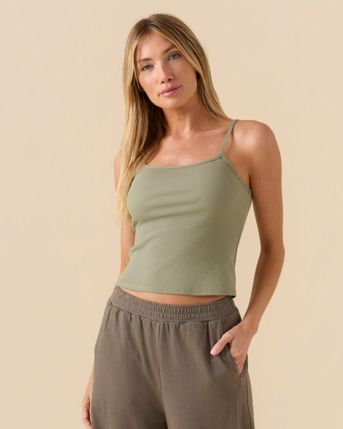 Sojourn Ribbed Crop Tank - FINAL SALE