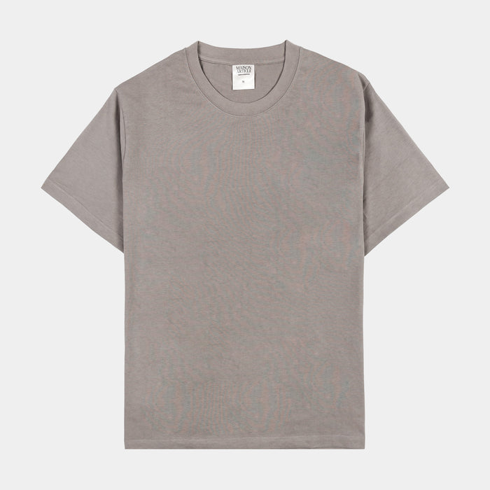 Solid Novelty Mens Short Sleeve Shirt (Stone Grey)