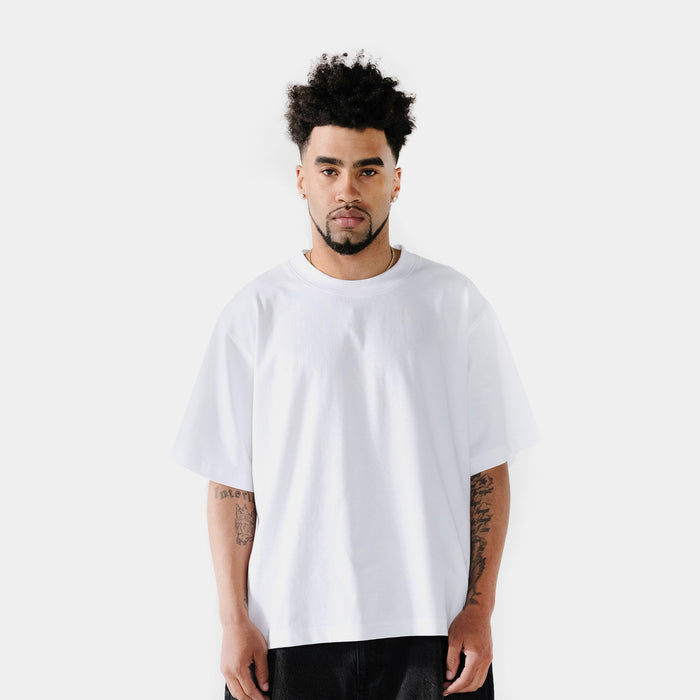 Solid Novelty Mens Short Sleeve Shirt (White)