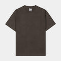 Solid Washed Out Mens Short Sleeve Shirt (Brown)