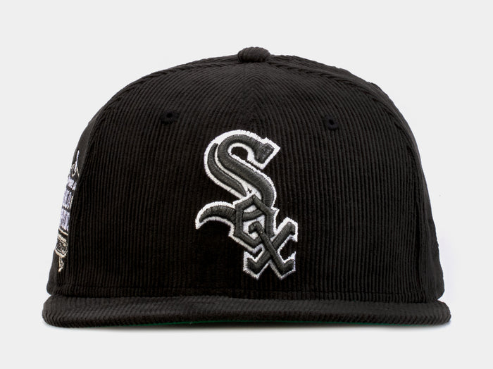 SP Exclusive Black Corduroy Chicago White Sox 59Fifty Mens Fitted Hat (Black)