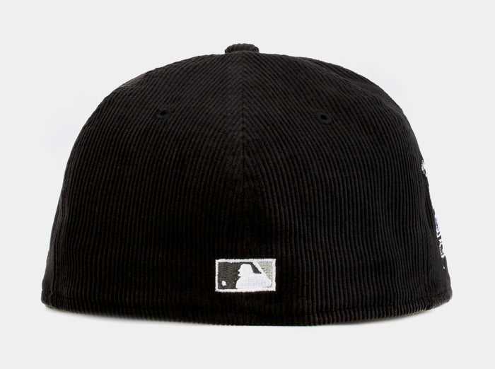 SP Exclusive Black Corduroy Chicago White Sox 59Fifty Mens Fitted Hat (Black)