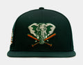 SP Exclusive St. Patty's Day Oakland A's 59Fifty Mens Fitted Hat (Dark Green)