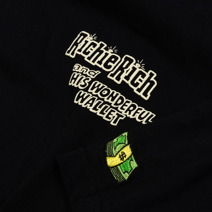 SP x Richie Rich Wonderful Wallet Mens Short Sleeve Shirt (Black/Cream)