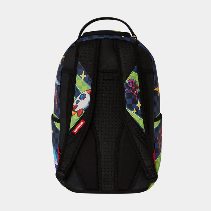 Space Warped Mens Backpack (Blue/Green)