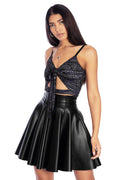 BlackMilk Clothing - Spellbook Cut Out Strappy Crop Top