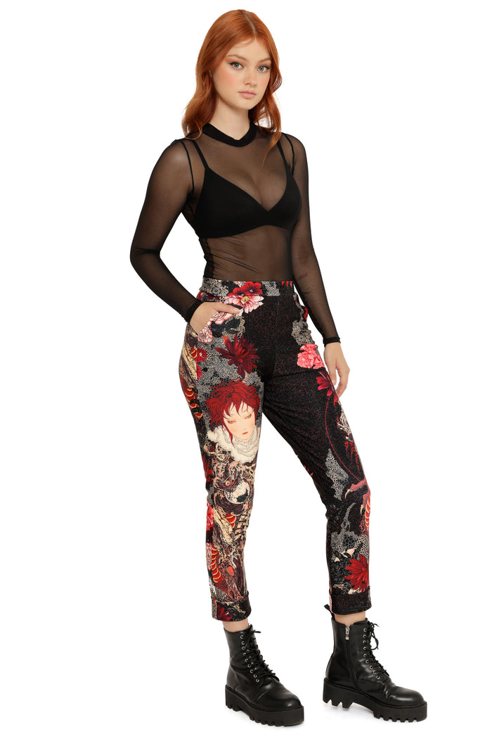 Spirit of a Dragon Cuffed Pants