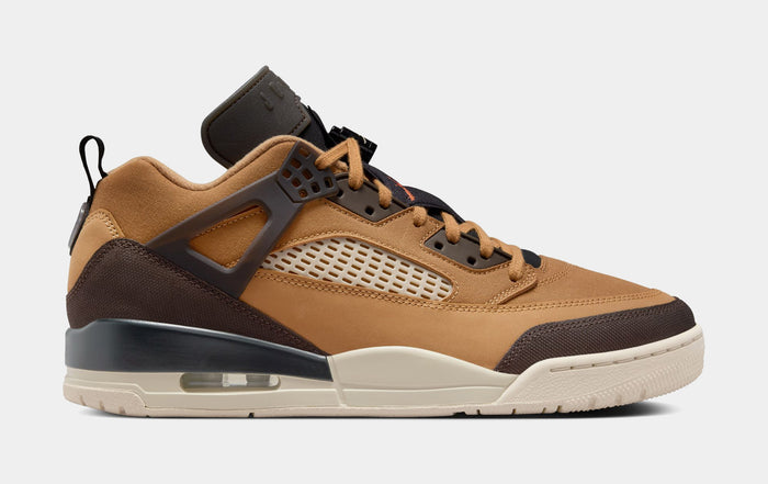 Spizike Low Flax Mens Basketball Shoes (Flax/Baroque Brown/Black/Sanddrift/Vintage Coral)