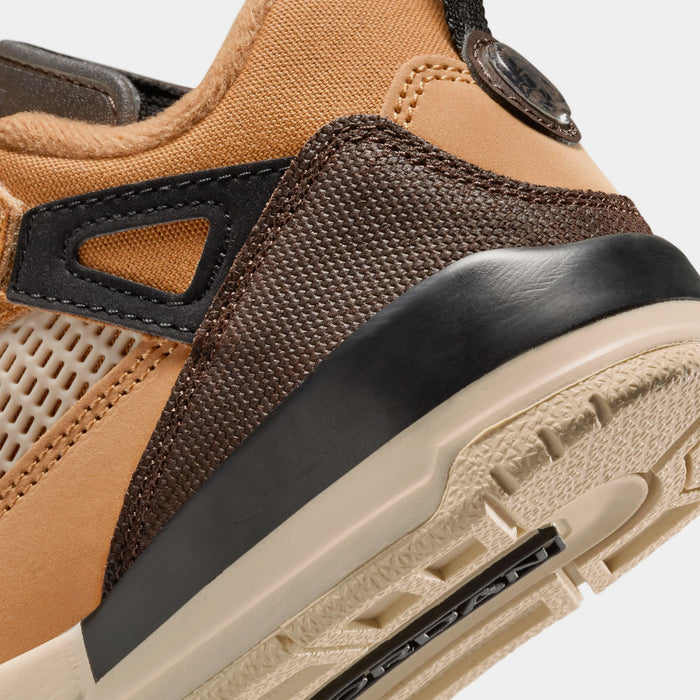 Spizike Low Flax Preschool Lifestyle Shoes (Flax/Baroque Brown/Black/Sanddrift/Vintage Coral)
