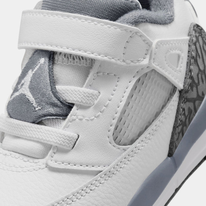 Spizike Low Infant Toddler Basketball Shoes (White/Anthracite/Wolf Grey/Cool Grey)