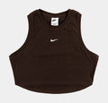 Sport Essentials Ribbed Womens Tank Top (Brown)
