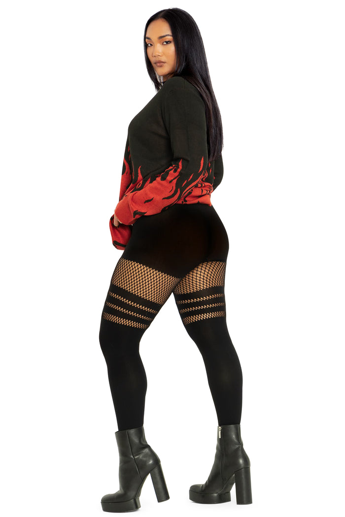 BlackMilk Clothing - Sporty Stripes Hosiery