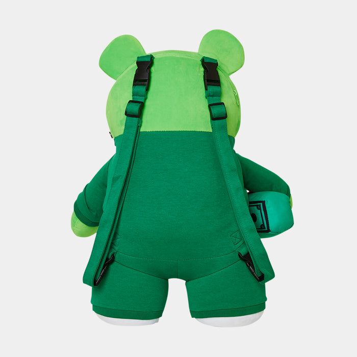 Squid Game Contestant Bear Mens Backpack (Green/White)