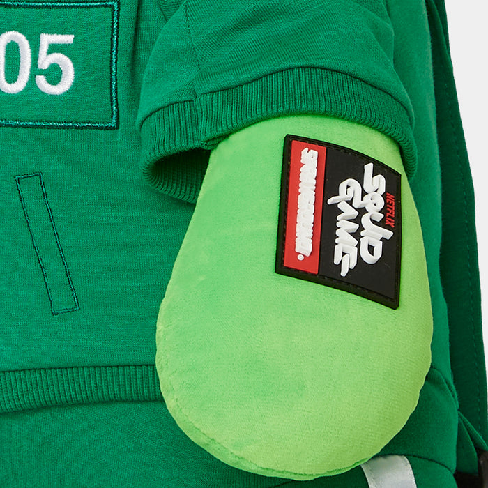 Squid Game Contestant Bear Mens Backpack (Green/White)