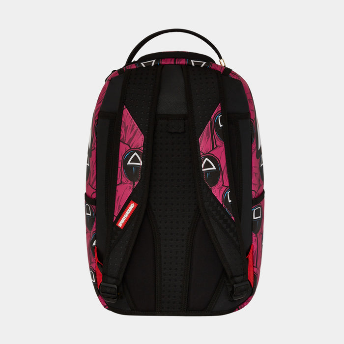 Squid Game Embossed Mens Backpack (Purple/Black)