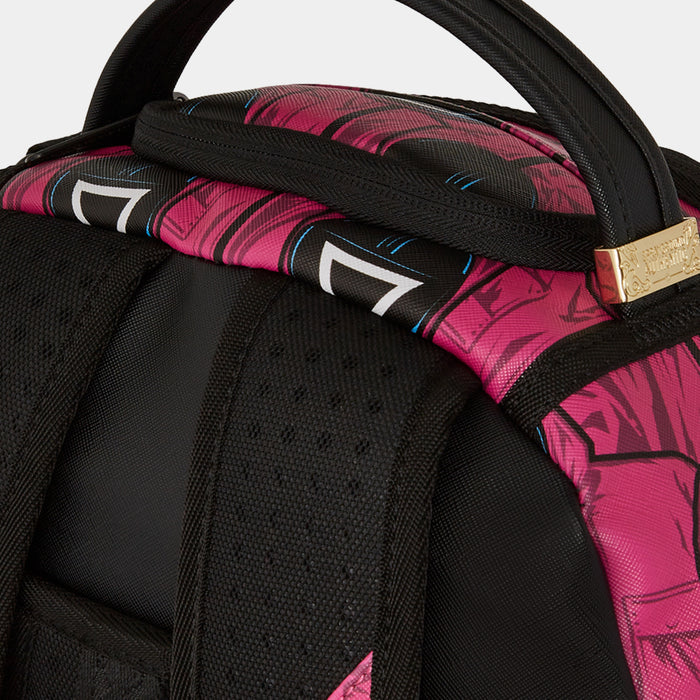 Squid Game Embossed Mens Backpack (Purple/Black)