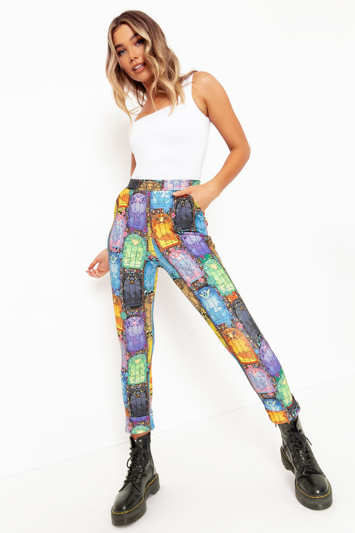 Stained Glass Eevee Cuffed Pants