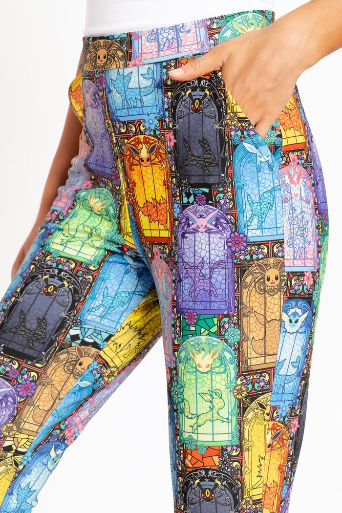 Stained Glass Eevee Cuffed Pants