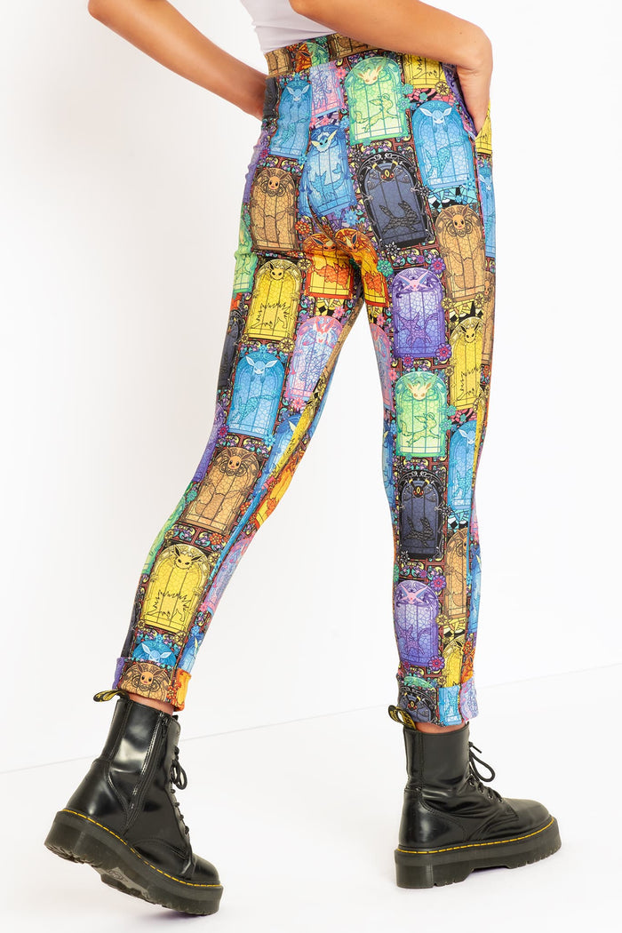 Stained Glass Eevee Cuffed Pants
