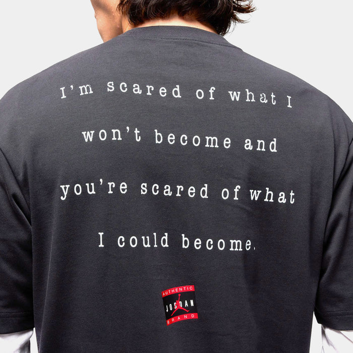 Statement 1985 Mens Short Sleeve Shirt (Dark Grey/Red)