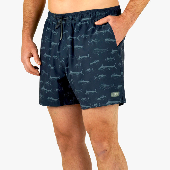 Deep Navy $Model is 6'1" 190lbs Size L$