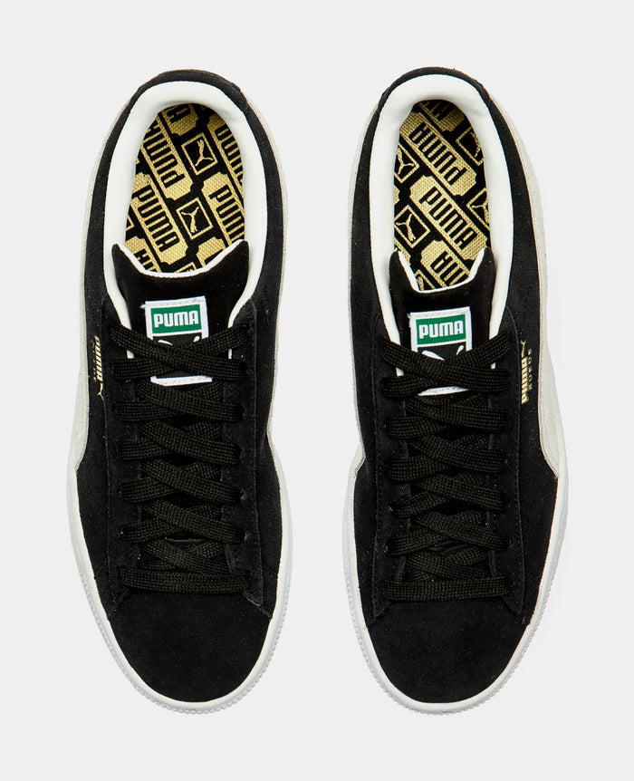 Suede Classic Grade School Lifestyle Shoe (Black)