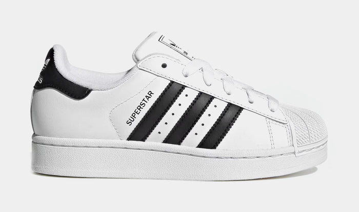 Superstar II Grade School Lifestyle Shoes (White/Black)