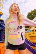 BlackMilk Clothing x Warner Brothers Looney Tunes - Sylvester And Tweety Roll Neck Sweater - Warner Bros. Merchandise - Collaboration apparel - Licenced.