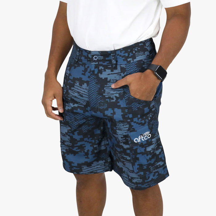 Navy Digi Camo $Model is Size 34$