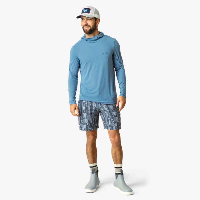 Blue Shadow, Quiet Tide $Model is 6'0" 182lbs Size M$