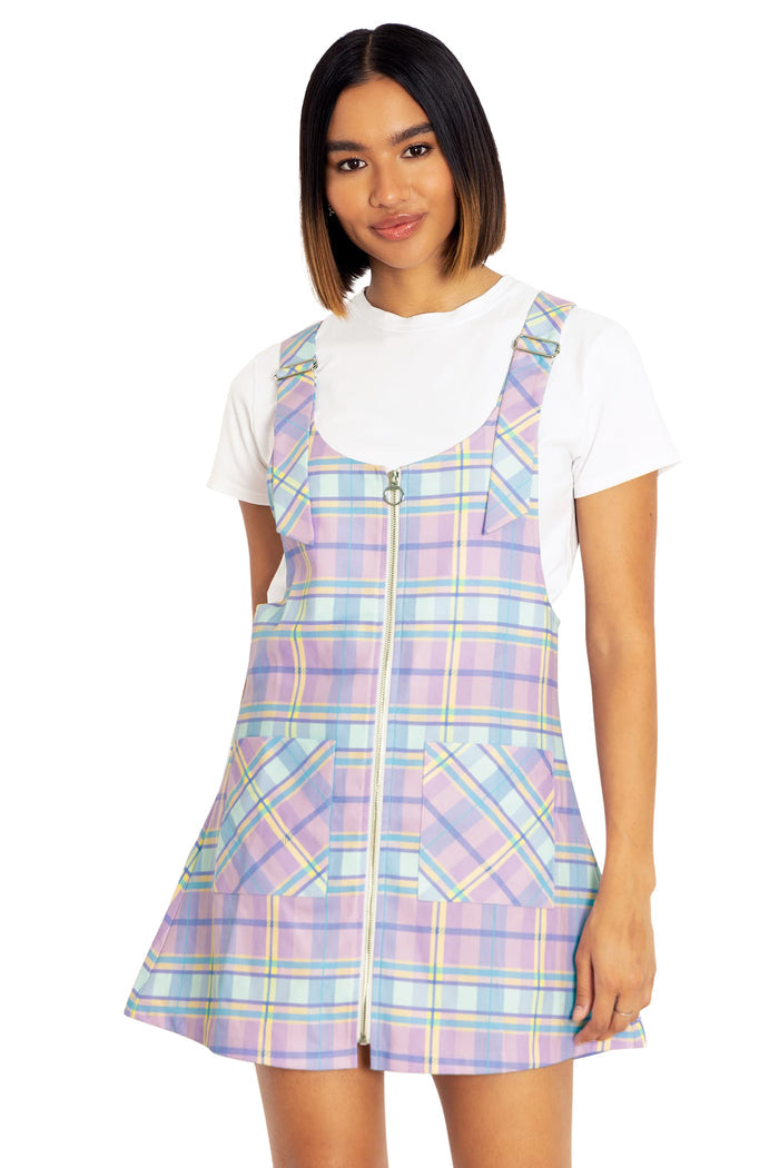 Tartan Candy Pastel Pinny Dress