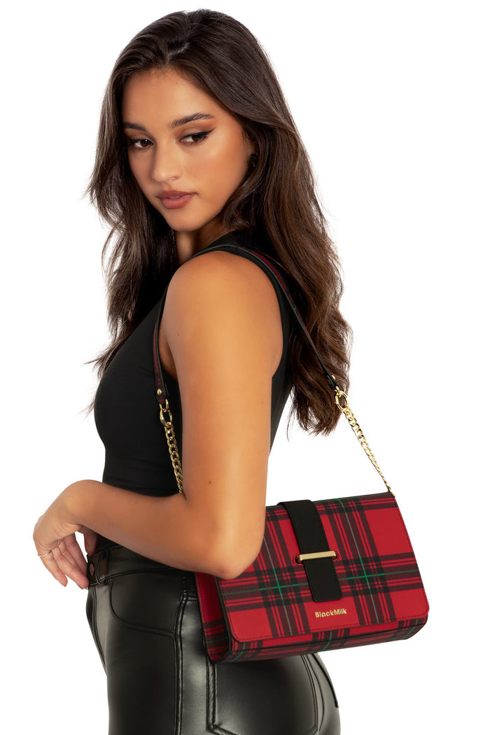 BlackMilk Clothing - Gift Wrap Tartan Handbag