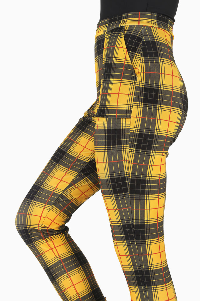 Tartan Grunge Cuffed Pants