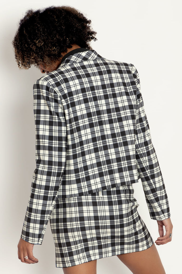 Tartan Magpie Cropped Blazer