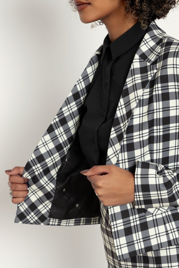 Tartan Magpie Cropped Blazer