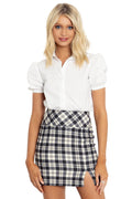 tartan magpie mini skirt seconds
