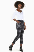 Tartan Mono Cuffed Pants